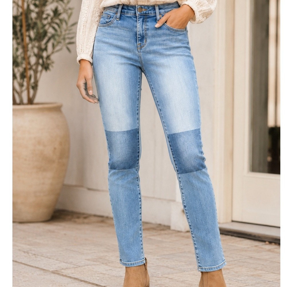 Mossimo Denim Women Blue Mid-Rise Jegging Power Stretch Skinny‎ Jeans 8/29R